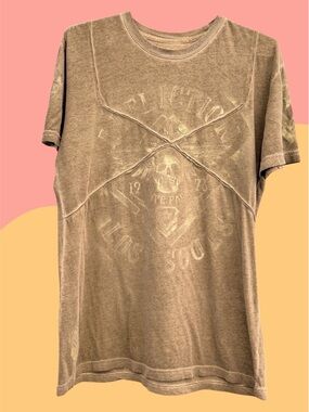 Affliction Men’s Lost Souls 1973 SS Army Green T-Shirt Size XL